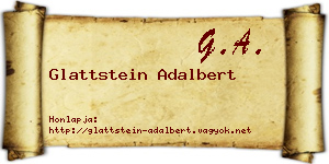 Glattstein Adalbert névjegykártya